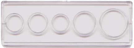 Edgar Marcus & Co Snap-Tite Coin Set Holder - Cent through Half Dollar, 5-hole MAIN