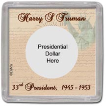 Edgar Marcus & Co Snap-Tite Coin Display - Harry Truman MAIN