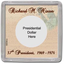 Edgar Marcus & Co Snap-Tite Coin Display - Richard Nixon MAIN