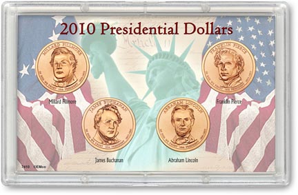 Edgar Marcus & Co Snap-Tite Commemorative Coin Display - Presidential Dollars 2010 MAIN