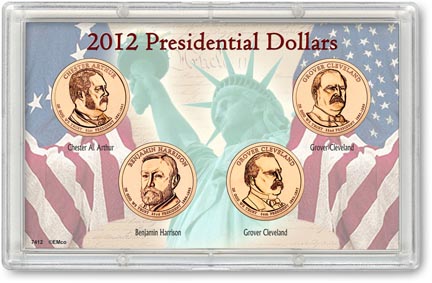 Edgar Marcus & Co Snap-Tite Commemorative Coin Display - Presidential Dollars 2012 MAIN