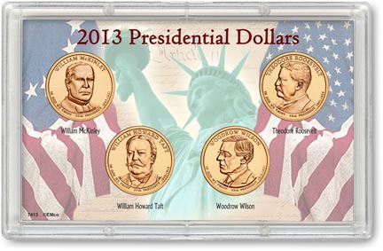 Edgar Marcus & Co Snap-Tite Commemorative Coin Display - Presidential Dollars 2013 MAIN