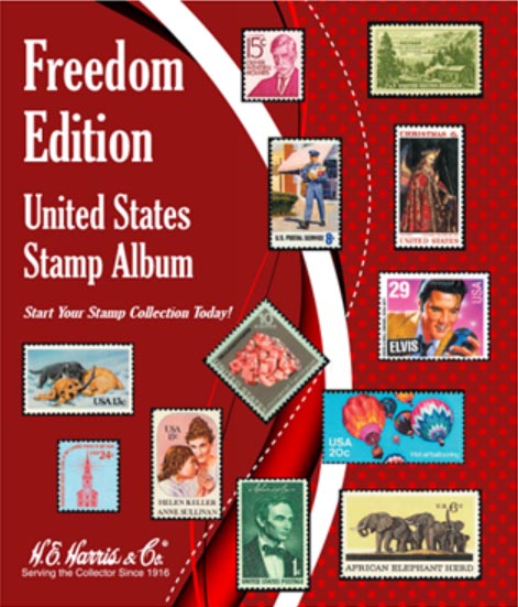 H.E. Harris Freedom Edition United States Stamp Album MAIN