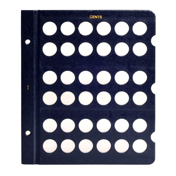 Whitman Classic Album Page - Cents - 36 Openings Blank Page MAIN