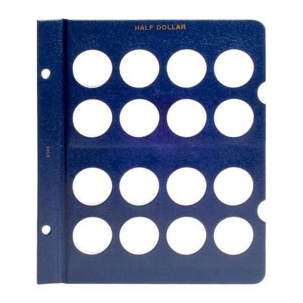 Whitman Classic Album Page - Half Dollars - 16 Openings Blank Page MAIN