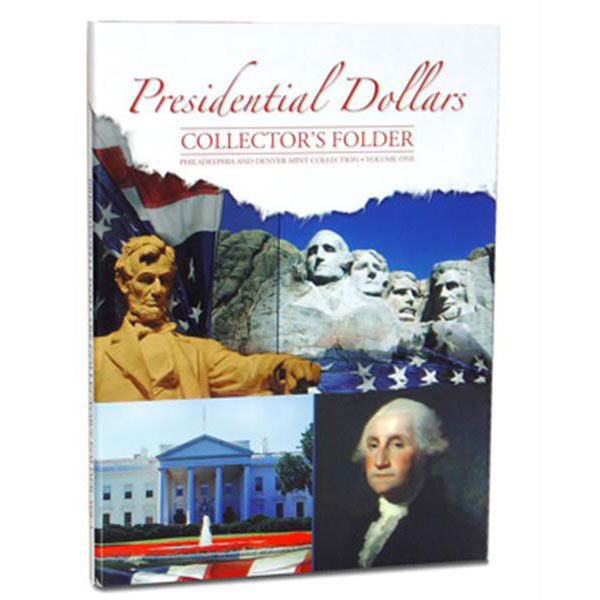 H.E. Harris Coin Folder - Presidential Dollars vol 1 P&D, 7x9 MAIN