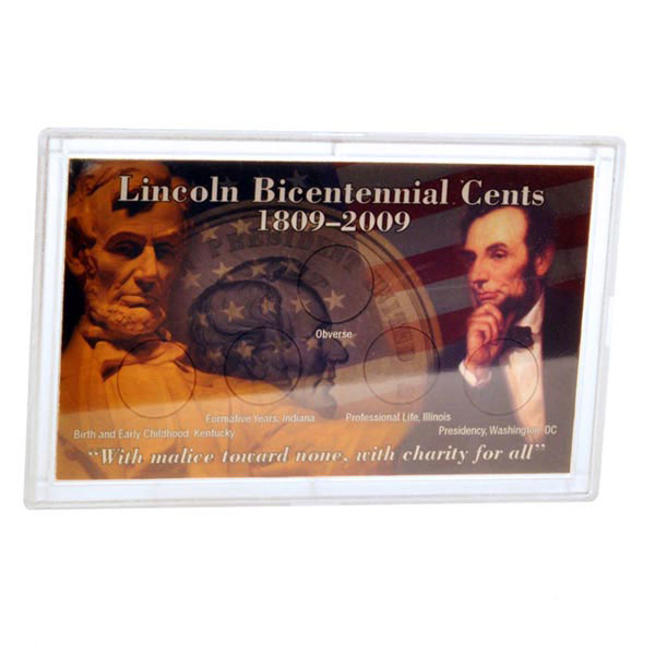 H.E. Harris Frosty Case - 3x5, Abraham Lincoln Bicentennial 1809-2009 MAIN
