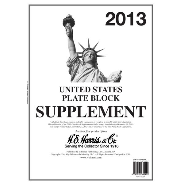 H.E. Harris Supplement, Plate Blocks 2013 MAIN