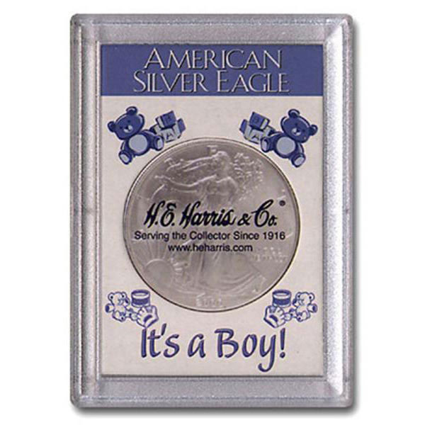 H.E. Harris Frosty Case - 2x3, Silver Eagle Boy MAIN