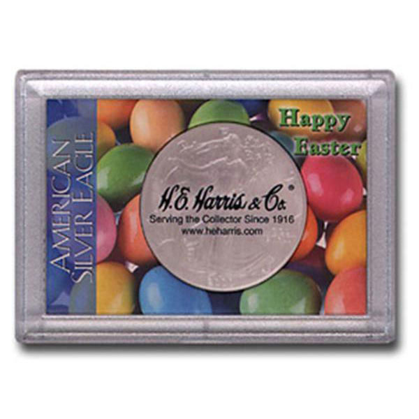 H.E. Harris Frosty Case - 2x3, Silver Eagle Easter MAIN