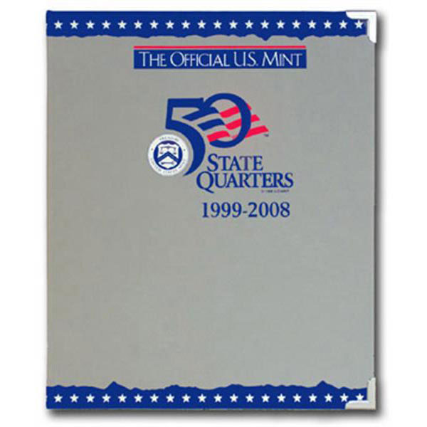 H.E. Harris Coin Album - US Mint, State Quarters P&D 1999-2008, 100 openings MAIN