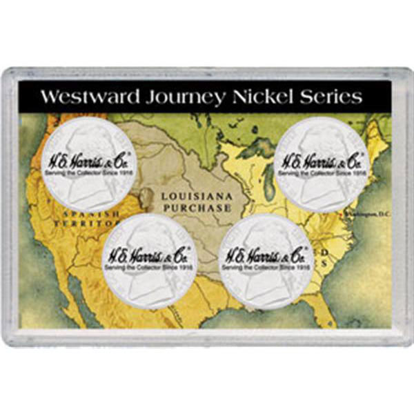 H.E. Harris Frosty Case - 2x3, Jefferson Nickel 4-Lewis/Clark 04 MAIN