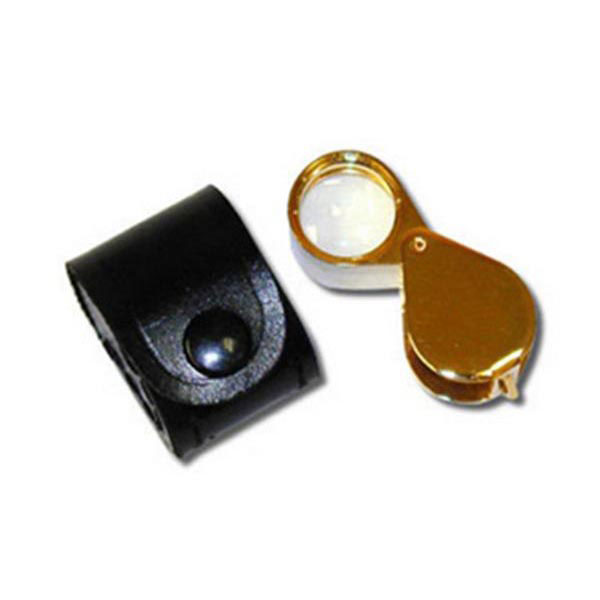 Magnifier 10x Triplet, gold plated MAIN