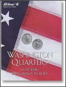 H.E. Harris Coin Folder - State Quarters, 1999 MAIN