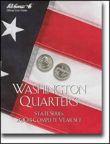 H.E. Harris Coin Folder - State Quarters, 2004 MAIN