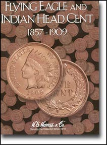 H.E. Harris Coin Folder - Flying Eagle & Indian Cents MAIN