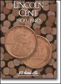 H.E. Harris Coin Folder - Lincoln Cents vol 1 1909-40 MAIN