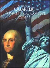 H.E. Harris Coin Folder - State Quarters P&D 1999-2009, 100 openings MAIN