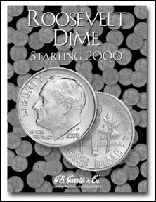H.E. Harris Coin Folder - Roosevelt Dimes 3 2000-2013 MAIN