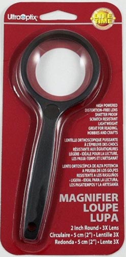 UltraOptix 2'' Round Handle 3x Magnifier MAIN