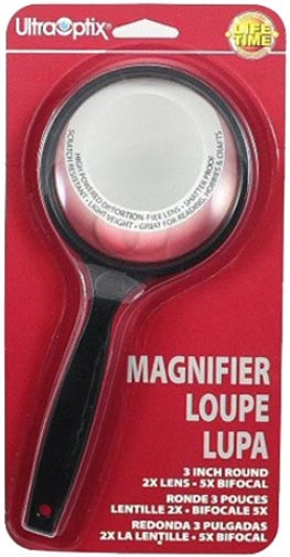 UltraOptix 3'' Round 2X Magnifier w/ 5X Bifocal MAIN