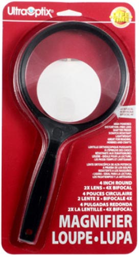 UltraOptix 4'' Round 2x Magnifier w /4x Bifocal MAIN