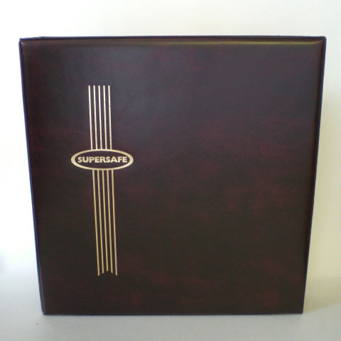 Supersafe King Size 3 ring Binder for Oversized Pages, Red MAIN