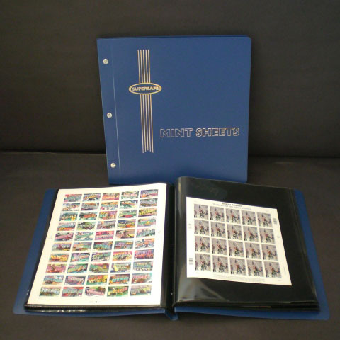Supersafe Mint Sheet File - 24 Sheet Capacity Color - Blue MAIN