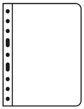 Lighthouse Vario Plastic Pockets, no division, black film MAIN