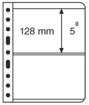 Lighthouse Vario Plastic Pockets, 2-way division, black film MAIN