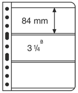 Lighthouse Vario Plastic Pockets, 3-way division, clear film MAIN