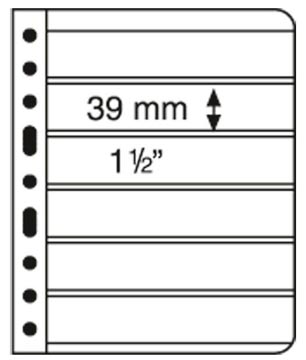 Lighthouse Vario Plastic Pockets, 6-way division, black film MAIN