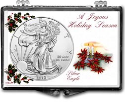 2013 Christmas Candles American Silver Eagle Gift Display THUMBNAIL