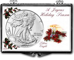 Christmas Candles American Silver Eagle Gift Display for the year 2023 THUMBNAIL