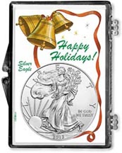 2013 Happy Holidays American Silver Eagle Gift Display THUMBNAIL