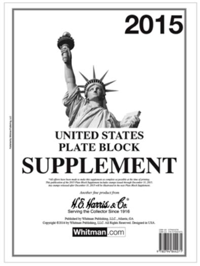H.E. Harris Supplement, Plate Blocks 2015 MAIN