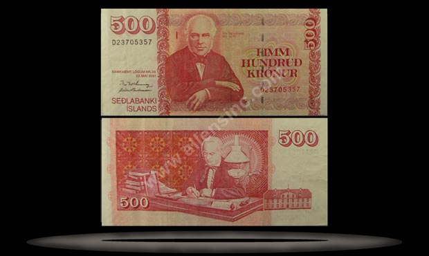 Iceland Banknote, 1000 Kronur, 22.5.2001, P#59 MAIN