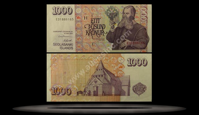Iceland Banknote, 5000 Kronur, 22.5.2001, P#60 MAIN