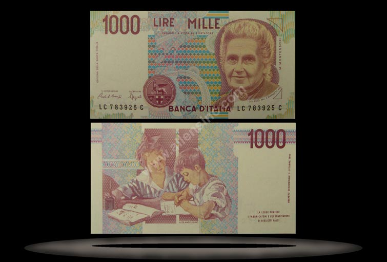 Italy Banknote, 1000 Lire, 1990, P#114c MAIN