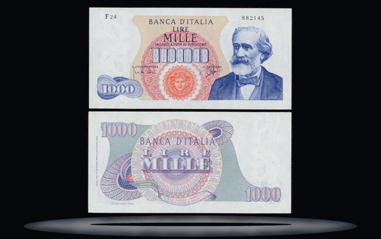 Italy Banknote, 1000 Lire, 20.5.1966, P#96d MAIN