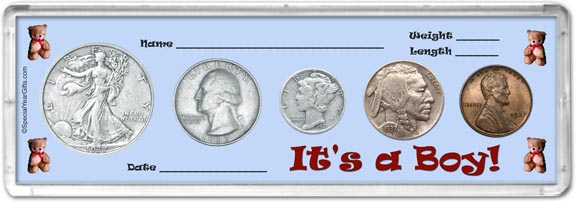 1937 It's A Boy! Coin Gift Set LARGE