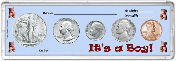1946 It's A Boy! Coin Gift Set LARGE