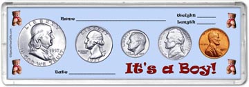 1957 It's A Boy! Coin Gift Set THUMBNAIL