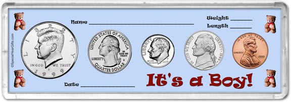 1999 It's A Boy! Coin Gift Set MAIN