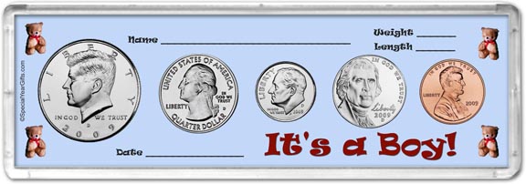 2009 It's A Boy! Coin Gift Set MAIN
