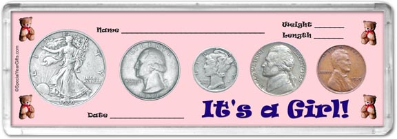 1939 It's A Girl! Coin Gift Set LARGE