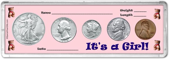 1945 It's A Girl! Coin Gift Set MAIN