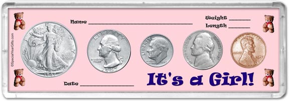 1947 It's A Girl! Coin Gift Set LARGE