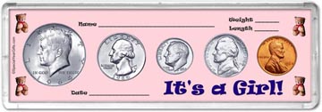 1964 It's A Girl! Coin Gift Set THUMBNAIL