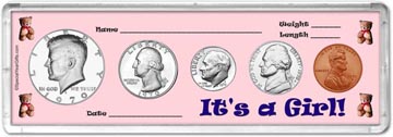 1970 It's A Girl! Coin Gift Set THUMBNAIL